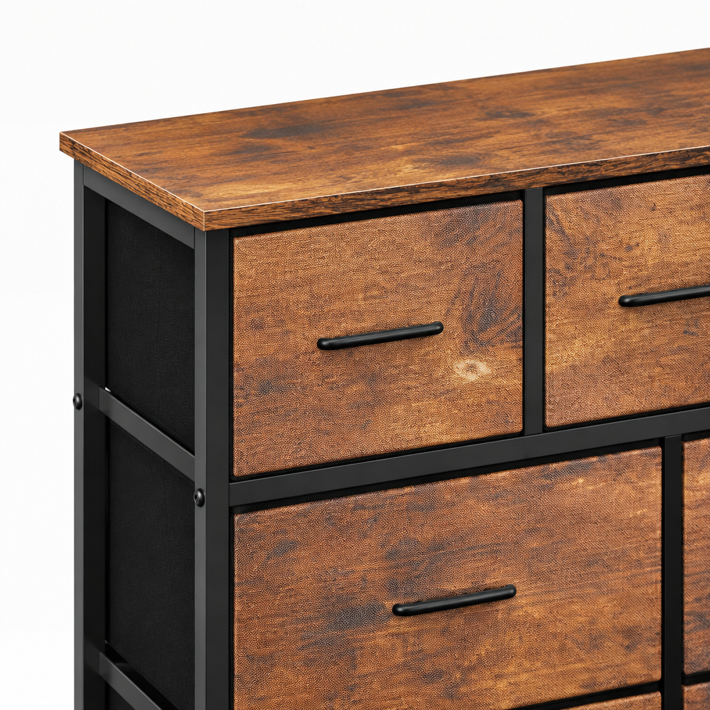 13-in Fabric Drawer Storage Tower, 56.7-inch Tall Organizer — studio detail