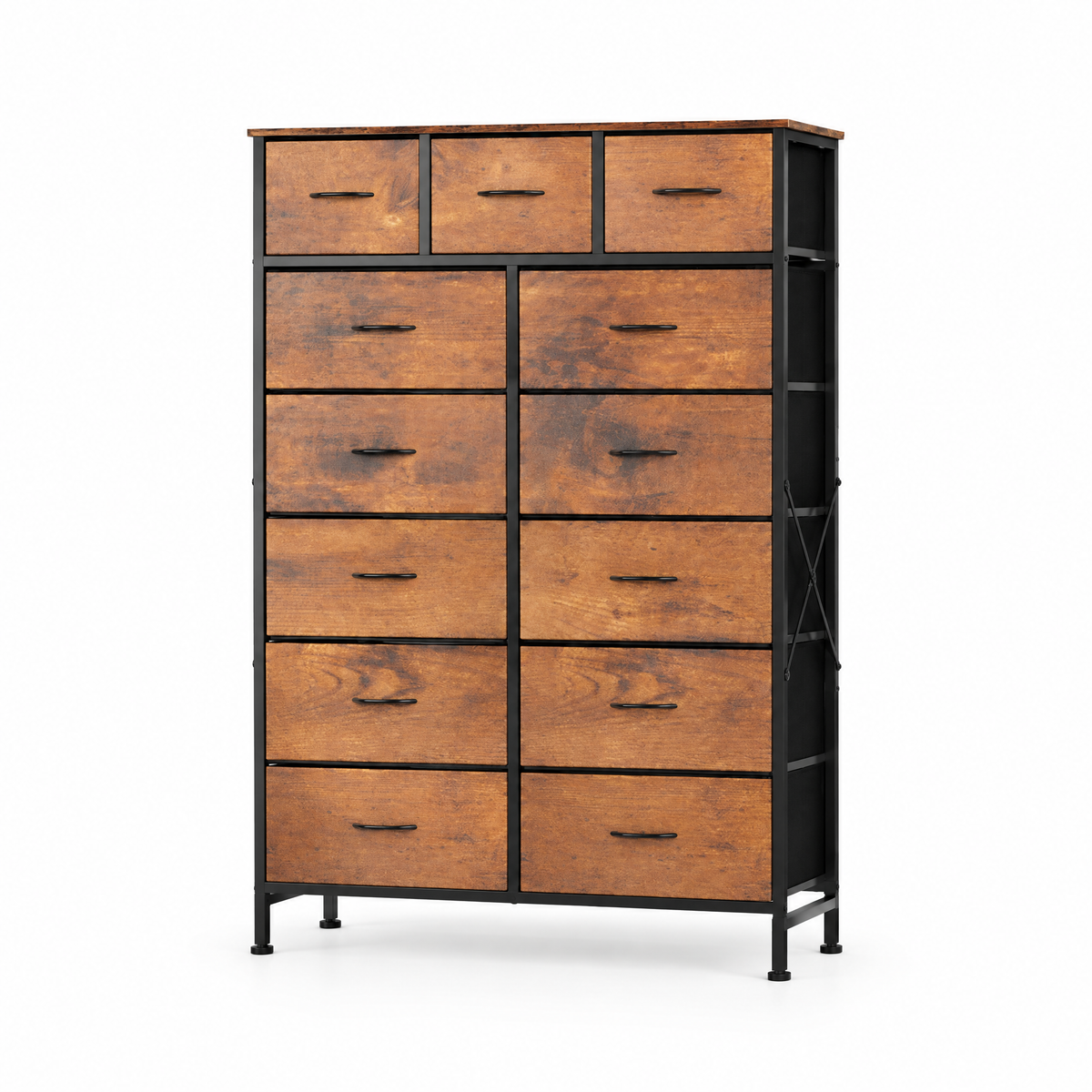13-in Fabric Drawer Storage Tower, 56.7-inch Tall Organizer — studio hero