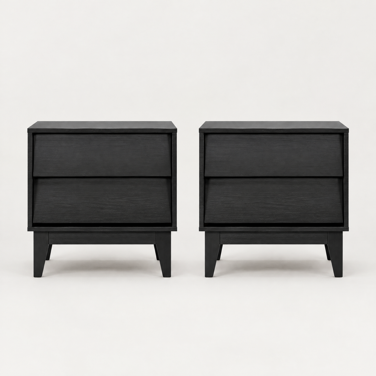 2 Set Nightstands Features Vintage-style And Bevel Design, Made Of MDF, Mid Century Modern Nightstand, Night Stand For Bedroom — studio hero