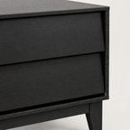2 Set Nightstands Features Vintage-style And Bevel Design, Made Of MDF, Mid Century Modern Nightstand, Night Stand For Bedroom — studio detail