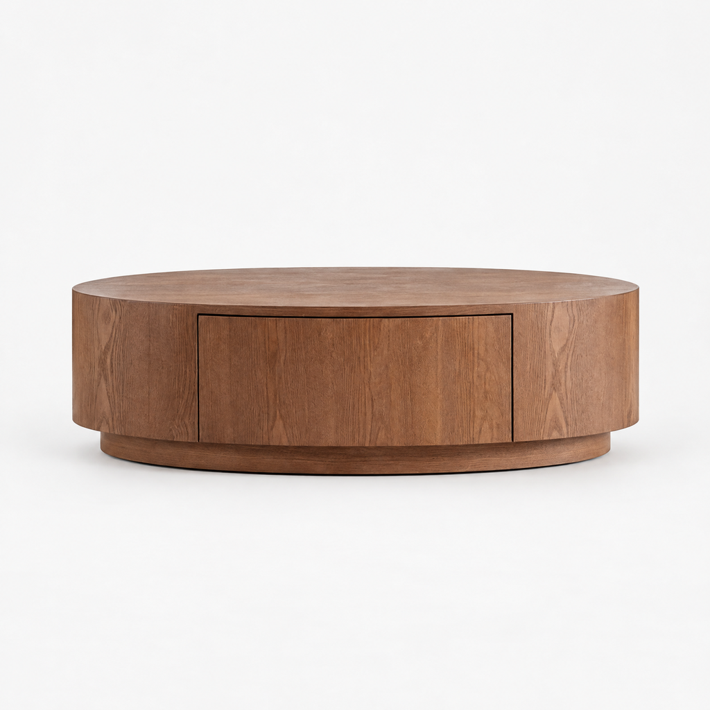 Modern Luxury Oval Coffee Table, Elegant Living Room Accent Piece,No Assembly — studio hero