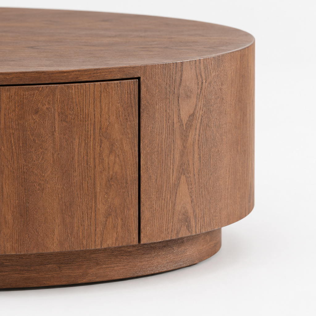 Modern Luxury Oval Coffee Table, Elegant Living Room Accent Piece,No Assembly — studio detail
