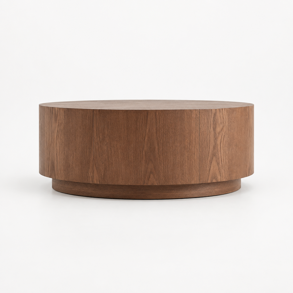 Modern Luxury Oval Coffee Table, Elegant Living Room Accent Piece,No Assembly — studio side profile