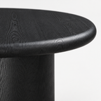 2-Piece Modern Round Coffee Table Set For Living Room,Easy Assembly Coffee Tables, End Side Tables For Leisure Area,Office,Black — studio detail