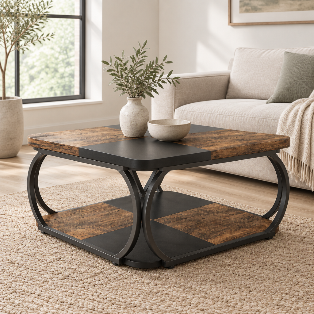 Coffee Table, Sofa Side Table, Living Room Table, Side Cabinet — living room three-quarter right