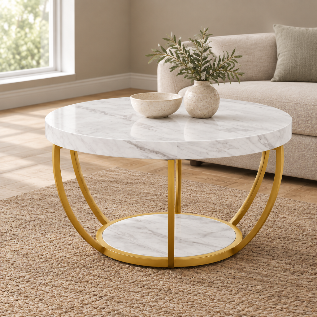 Coffee Table, Sofa Side Table, Living Room Table, Side Cabinet — living room three-quarter left