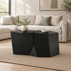 MODERN MGO COFFEE TABLE SET — living room three-quarter left