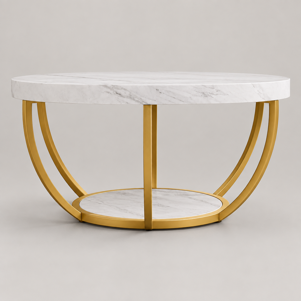 Coffee Table, Sofa Side Table, Living Room Table, Side Cabinet — studio side profile