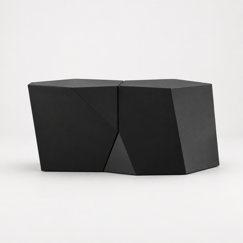 MODERN MGO COFFEE TABLE SET — studio side profile