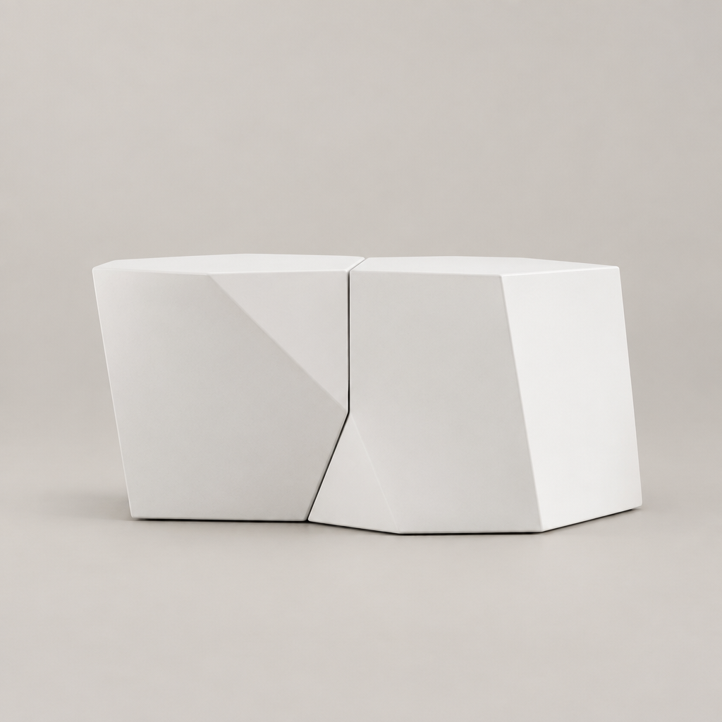 MODERN MGO COFFEE TABLE SET — studio side profile