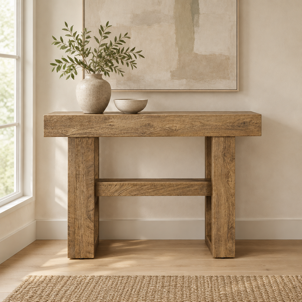 Entryway Table,Storage Console Table,Sofa Table — living room front