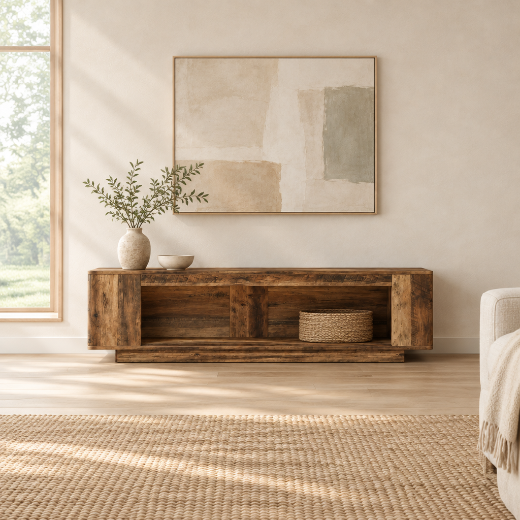 Rustic Console Table for Bedroom — living room wide