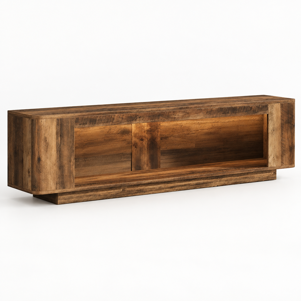 Rustic Console Table for Bedroom — studio three-quarter