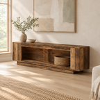 Rustic Console Table for Bedroom — living room three-quarter right