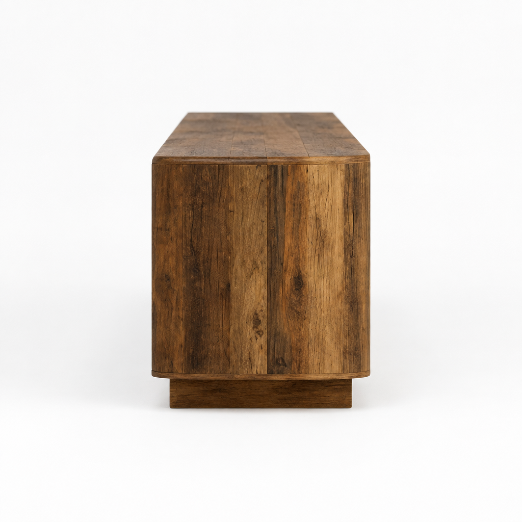 Rustic Console Table for Bedroom — studio side profile