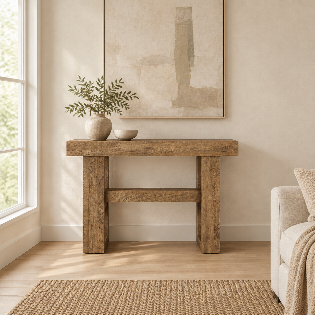 Entryway Table,Storage Console Table,Sofa Table — living room wide