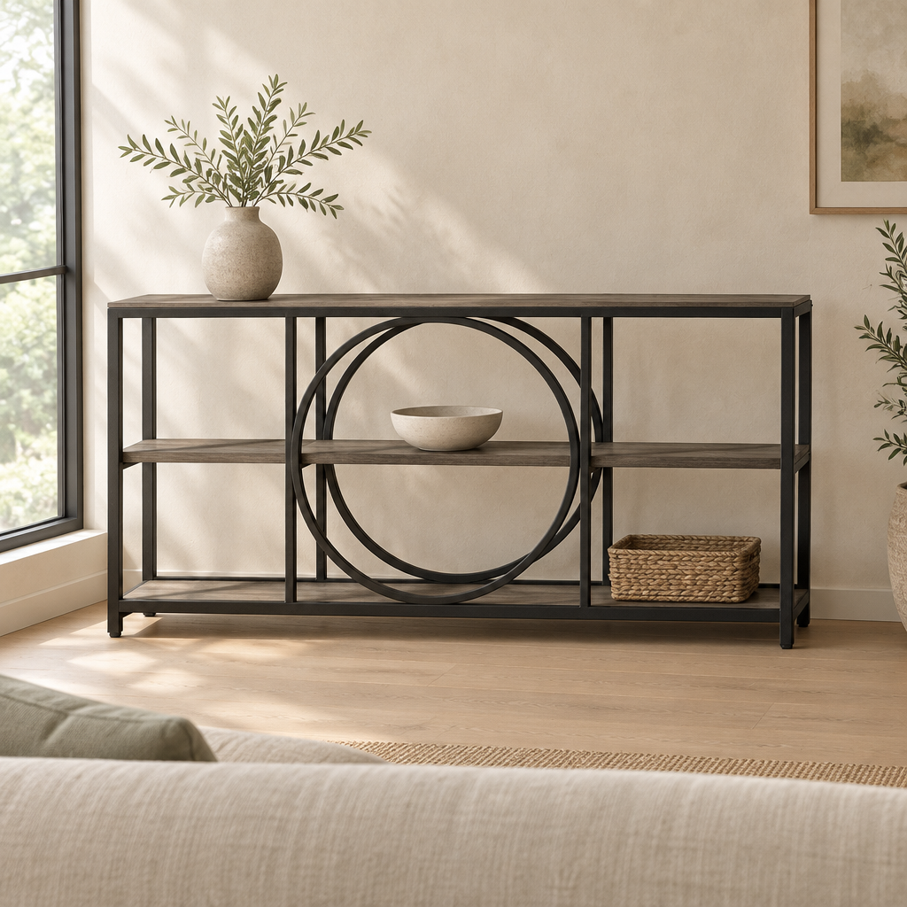 Long Console Table — living room front