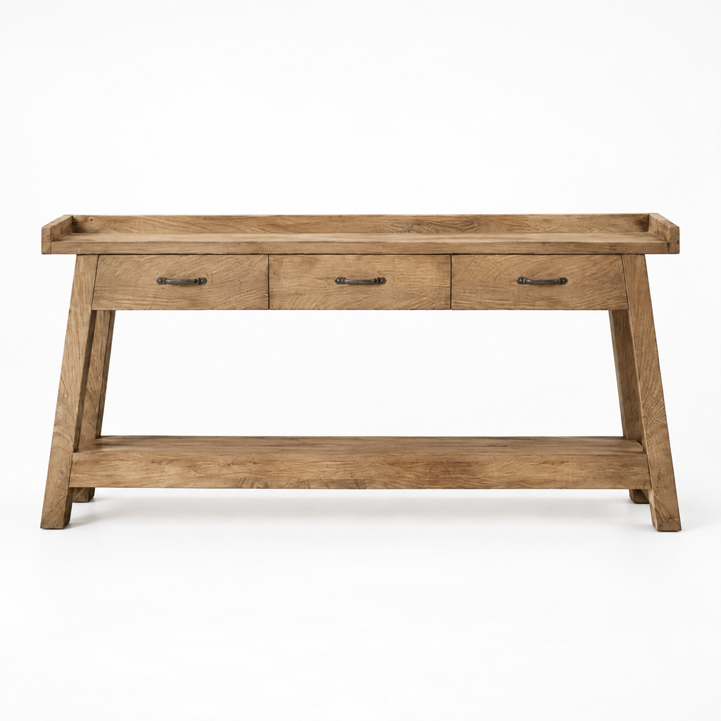 71" Long Console Table with Storage, Sofa Table — studio hero