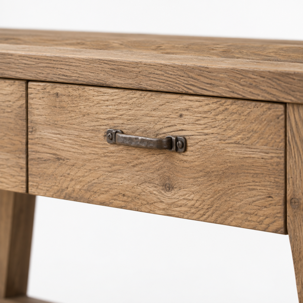 71" Long Console Table with Storage, Sofa Table — studio detail