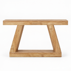 Farmhouse Storage Console Table, Entryway – Natural Wood — studio hero