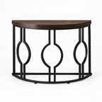 Curved Semi-Circle Console Table, Retro – Dark — studio hero