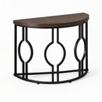 Curved Semi-Circle Console Table, Retro – Dark — studio three-quarter