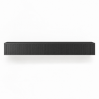 69" Floating LED TV Stand, Wall-Mounted – Black — studio hero