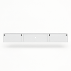 63" Floating LED TV Stand, Wall-Mounted – White — studio hero