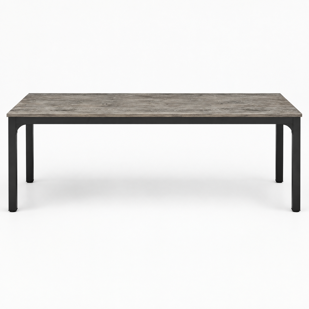 Executive Computer Desk, Rectangular – Black/Gray — studio hero
