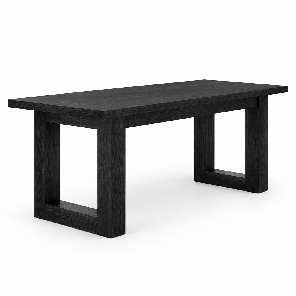 Minimalist Industrial Computer Desk, Home Office — studio side profile