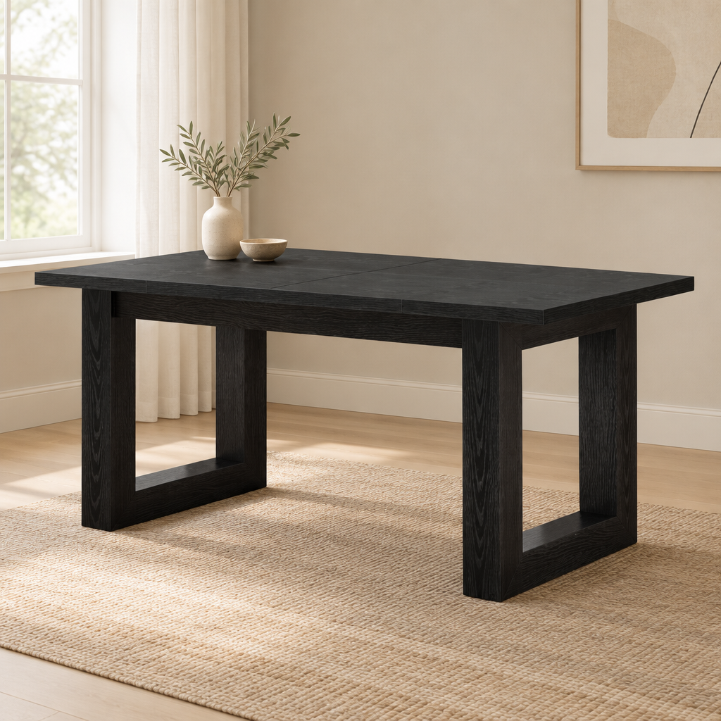 Minimalist Industrial Computer Desk, Home Office — office three-quarter left
