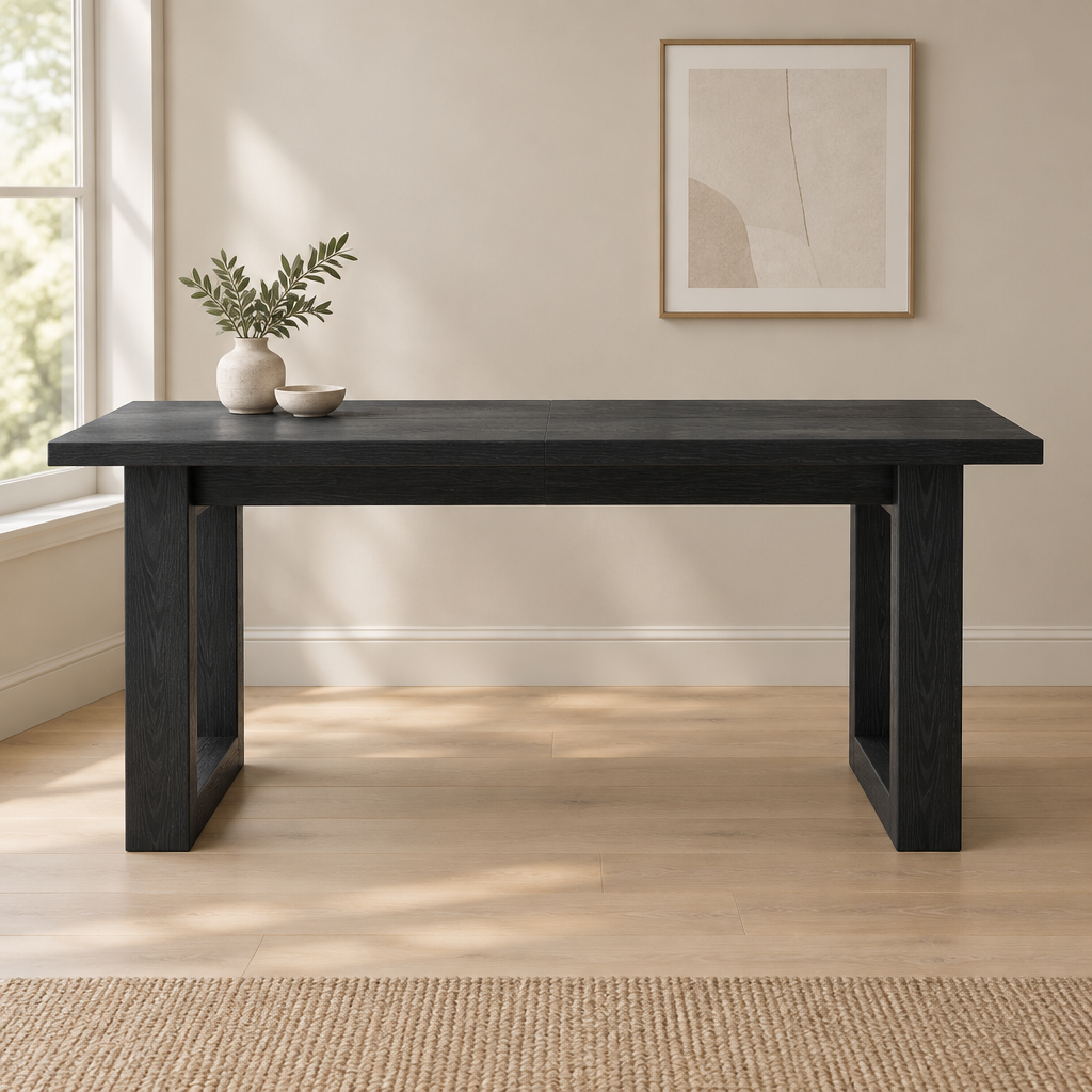 Minimalist Industrial Computer Desk, Home Office — office front