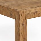 Rustic Wood Writing Desk, Home Office – Brown — studio detail