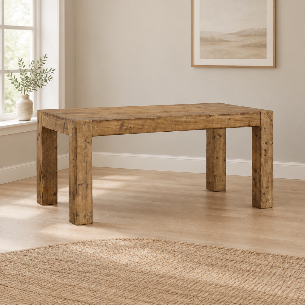 Rustic Wood Writing Desk, Home Office – Brown — office wide