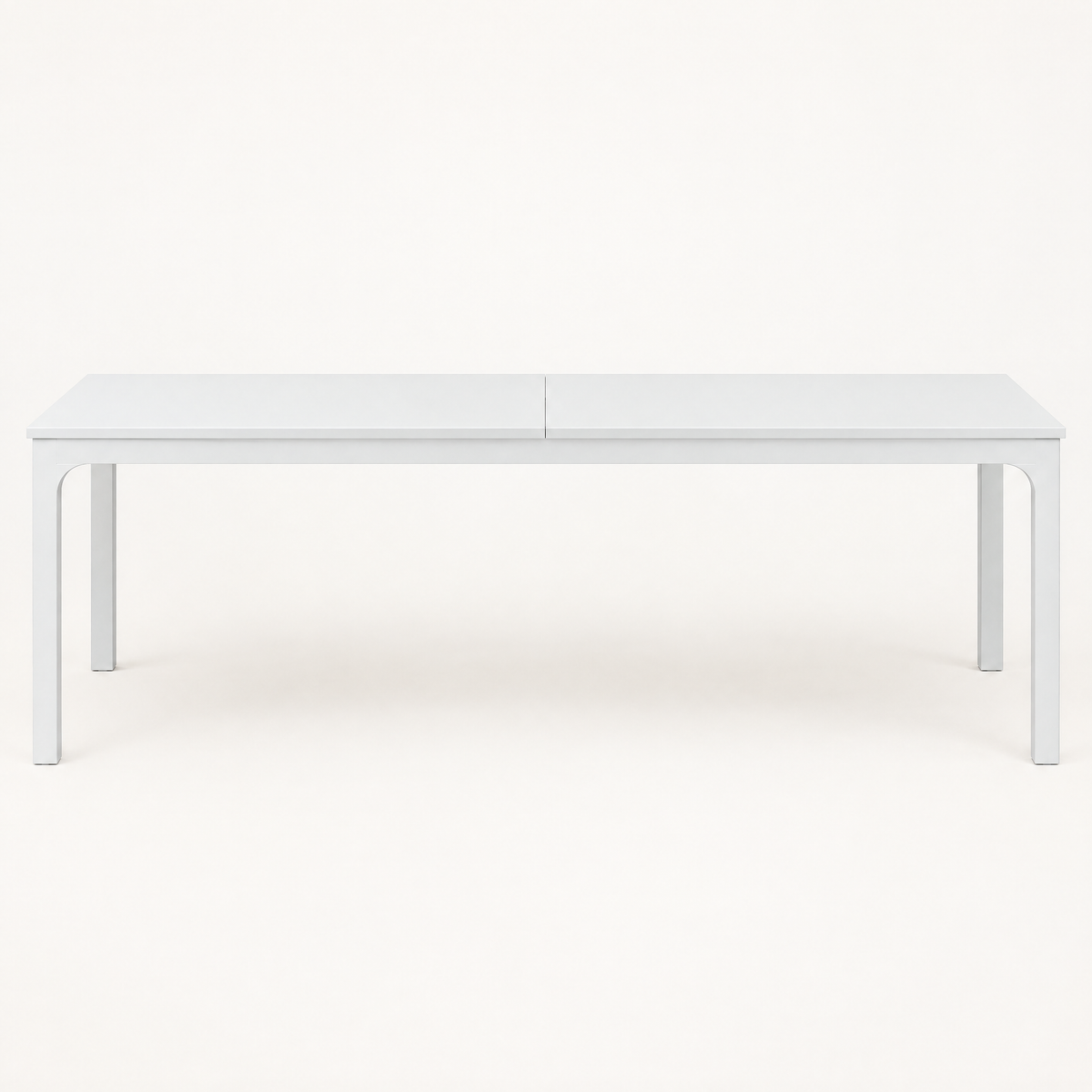 Dual-Workspace Computer Desk, Conference Table – White — studio hero