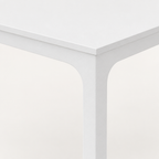 Dual-Workspace Computer Desk, Conference Table – White — studio detail