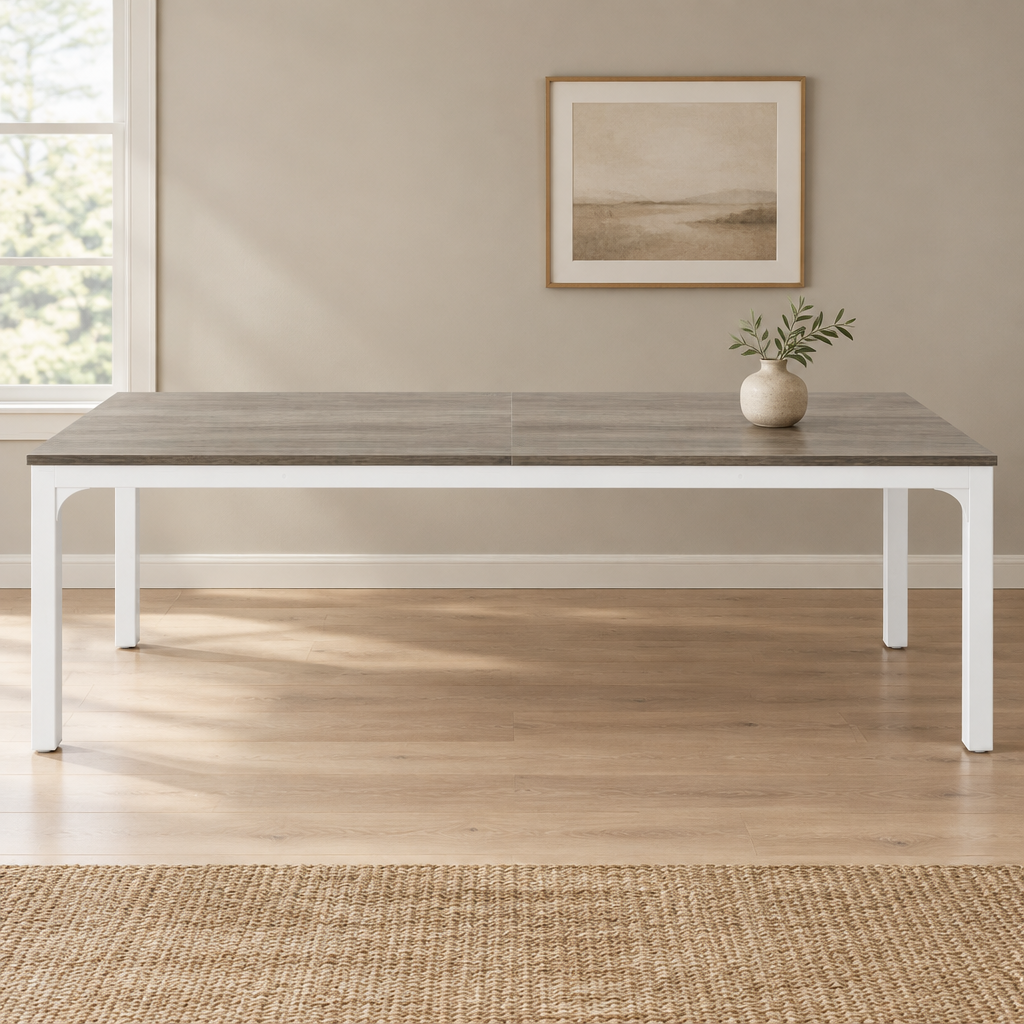 Extra-Long Conference Table & Writing Desk – Taupe — office front