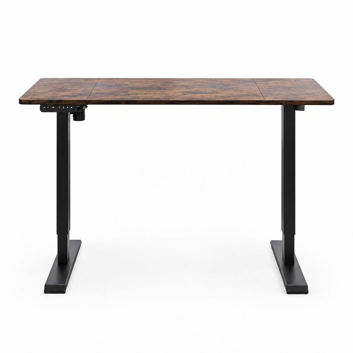 Electric Standing Desk, Height-Adjustable – Brown — studio hero