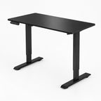 Electric Standing Desk, Height-Adjustable – Black — studio product photo, side profile