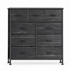 9-Drawer Fabric Dresser, Tall Chest Organizer — studio product photo, front view
