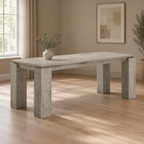 Family Dining Table, Kitchen & Dining — styled dining room, three-quarter left view