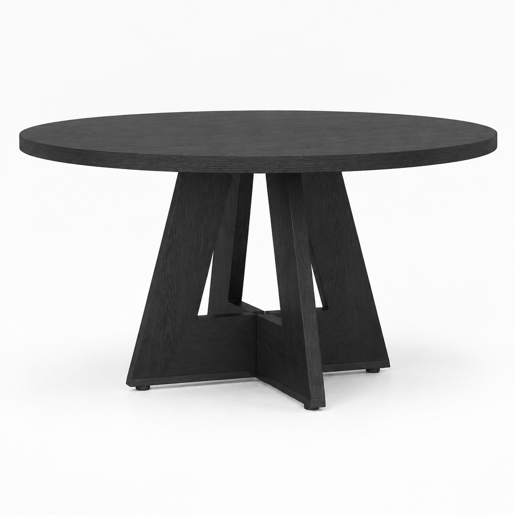 Modern Dining Table, Seats 4 — studio product photo, side profile