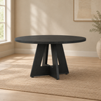 Modern Dining Table, Seats 4 — wider dining room scene