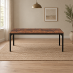 Rectangular Dining Table, Kitchen — wider dining room scene