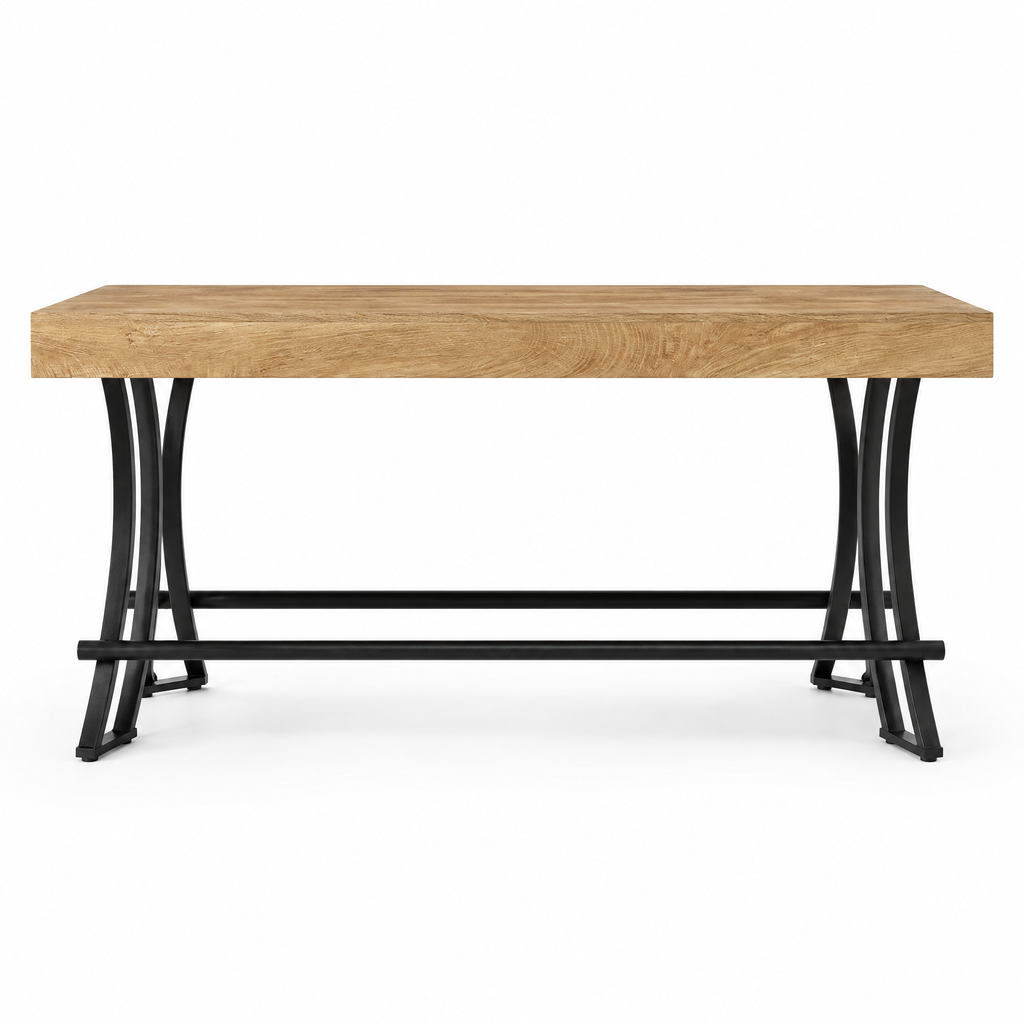 Counter-Height Dining Table with Footrest — studio product photo, front view