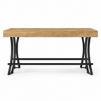 Counter-Height Dining Table with Footrest — studio product photo, front view
