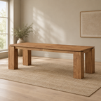 Extra-Long Dining Table for 6–8 – Gray — wider dining room scene
